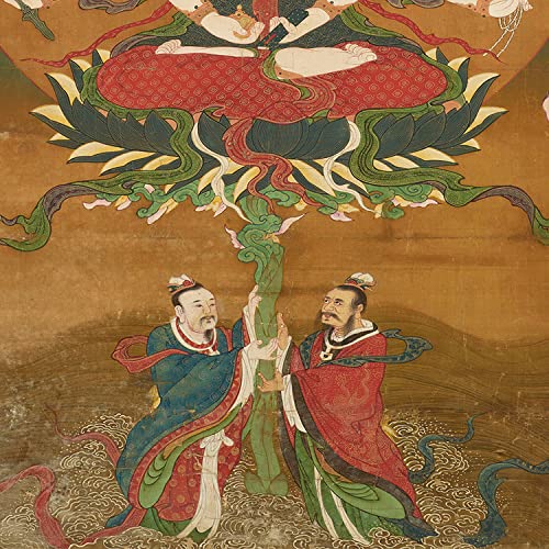 Amazon｜准胝観音菩薩 掛画 仏教供養画 掛軸 仏像 置物 縁起画掛軸